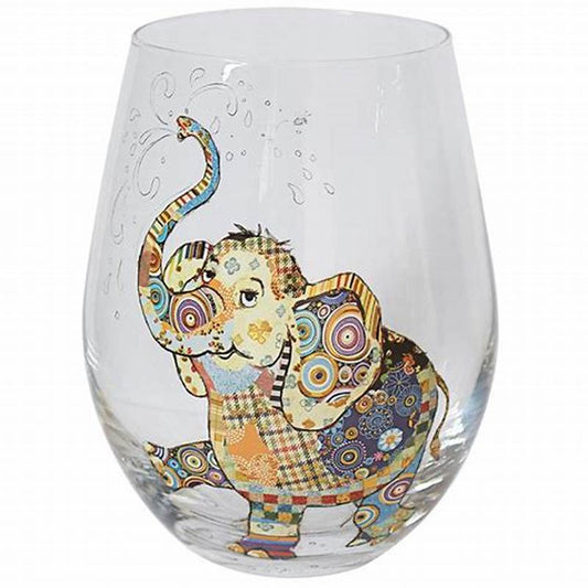 Elephant - Stemless Glass - Bug Art