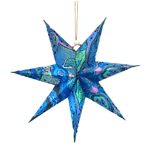 Paper Star  (Artist: Theo Hudson) - Blue - Rainbow Serpents
