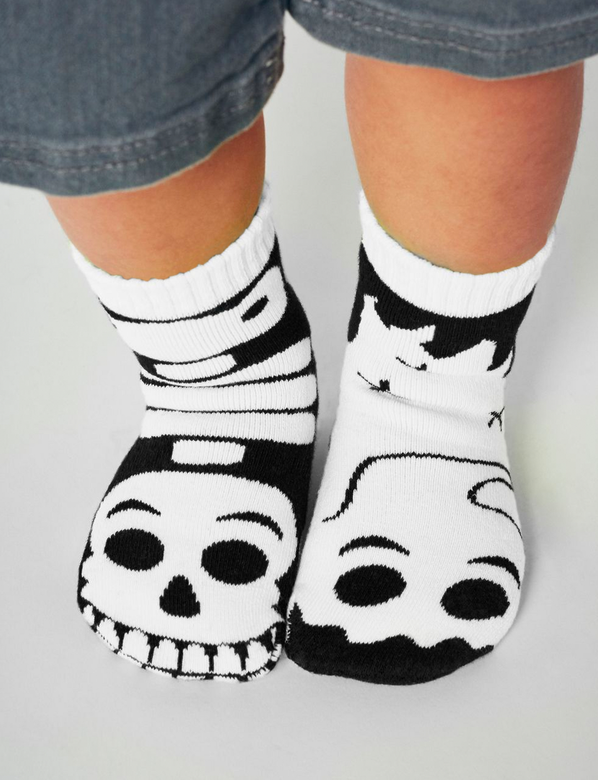 Pal Socks - Ghost & Skeleton (4-8 years) Glow in the Dark