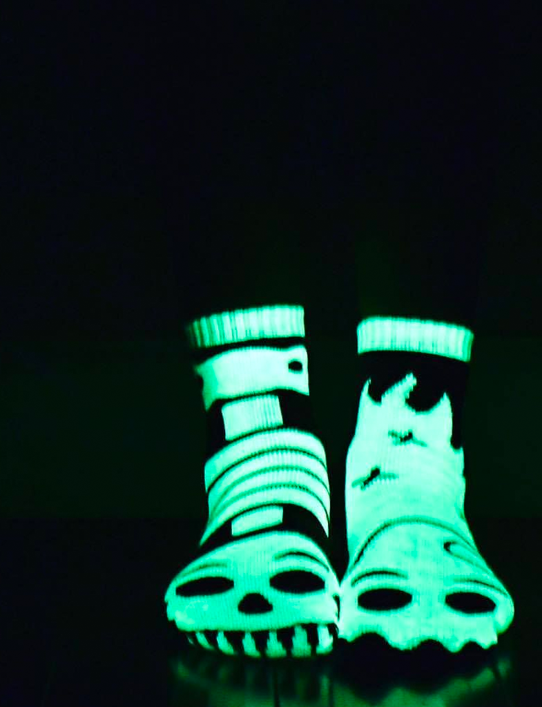 Pal Socks - Ghost & Skeleton (4-8 years) Glow in the Dark
