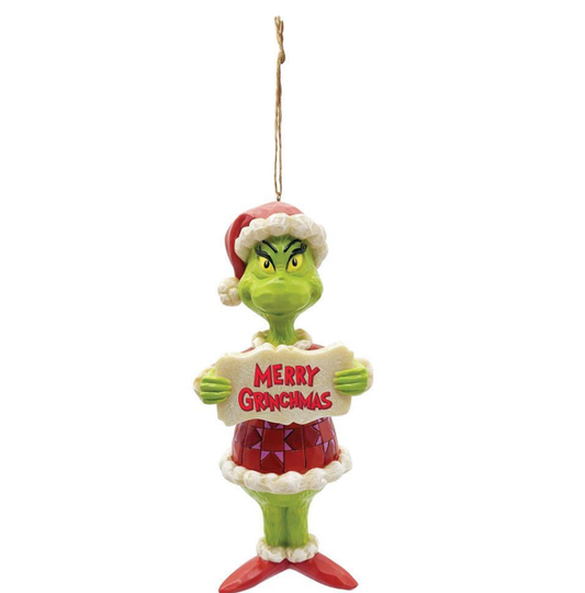 Hanging Ornament - Merry Grinchmas - JS