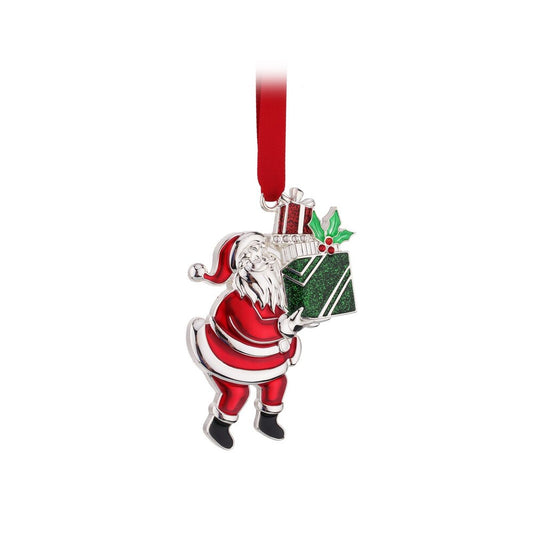 Hanging Ornament (Silver Plated) - Santa