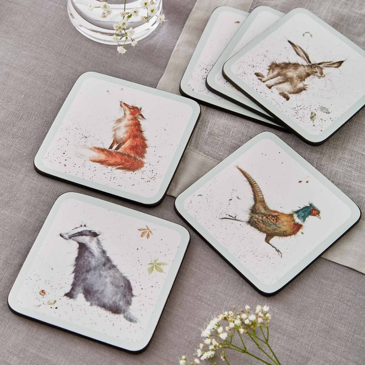 Pimpernel Wrendale Designs - 10.5cm/4" Coasters (S/6)