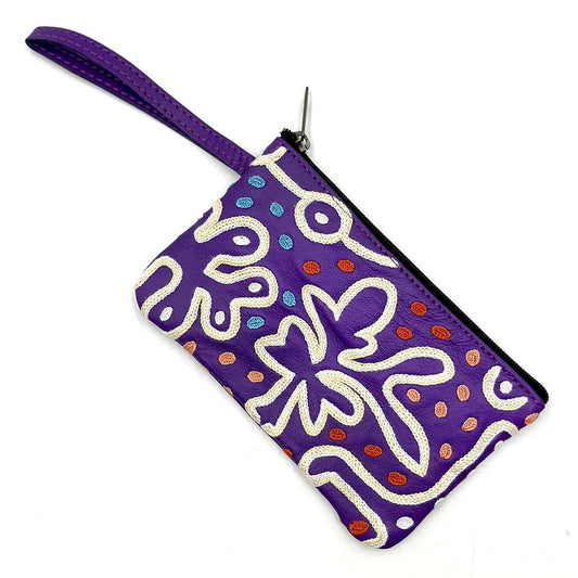Small Cosmetic Bag Leather - 16.5x10.5cm Yam
