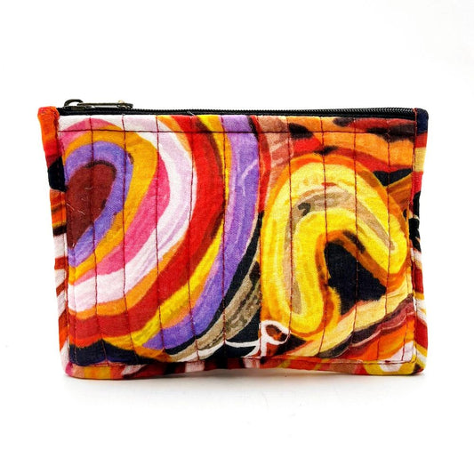 First Nations Quilted Zip Pouch Small 15 x 11cm Muthabaringga