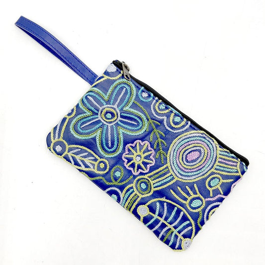 Small Cosmetic Bag Leather - Ngurunderi 16.5 x 10.5cm