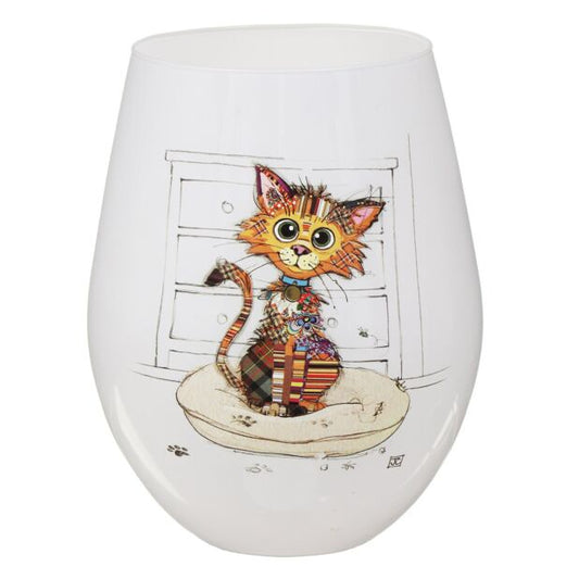 Kimba Kitten Stemless Glass - Bug Art