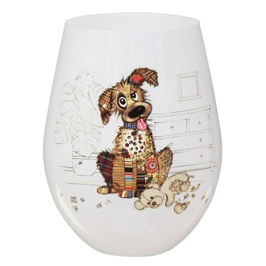 Murphy Mutt  Stemless Glass - Bug Art