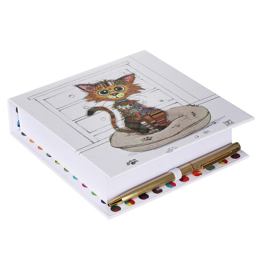 Kimba Kitten - Memo Pad and Pen - Bug Art