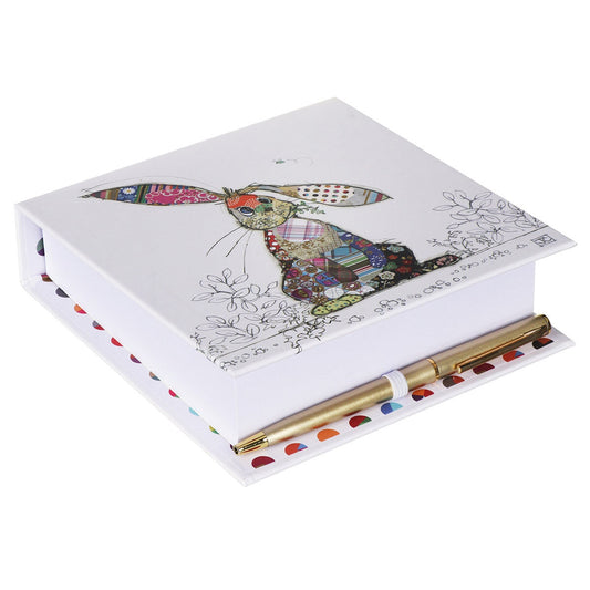 Hesper Hare - Memo Pad and Pen - Bug Art