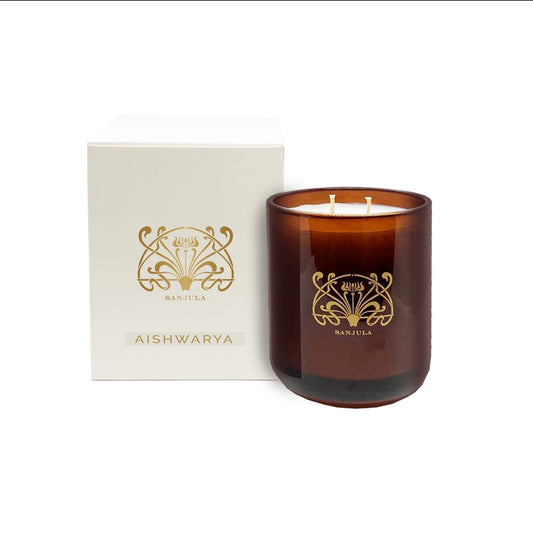 Sanjula - Amber Jar Candle 45 Hours - Aishwarya