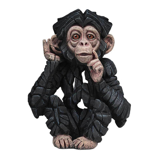 Baby Chimp (Hear No Evil) - Sculpture (marble/stone)