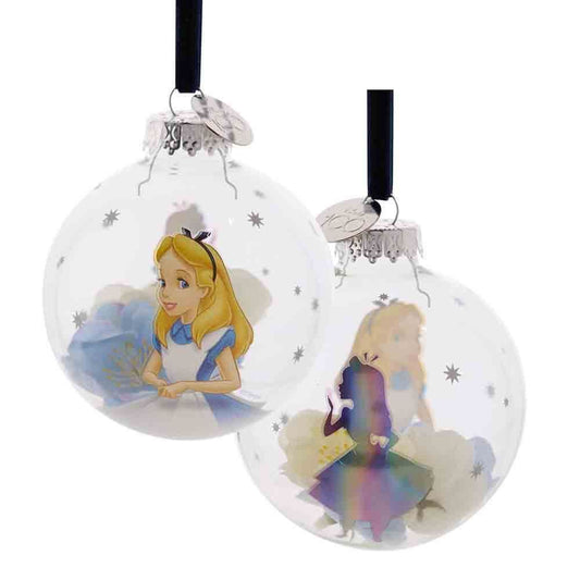 Glass Bauble - Christmas - Alice in Wonderland