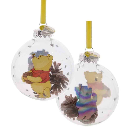 Glass Bauble - Christmas - Winnie the Pooh