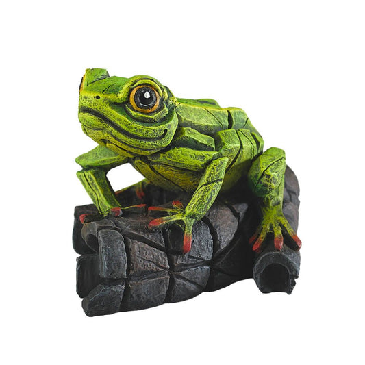 Green Tree Frog - Sculpture (marble/resin)