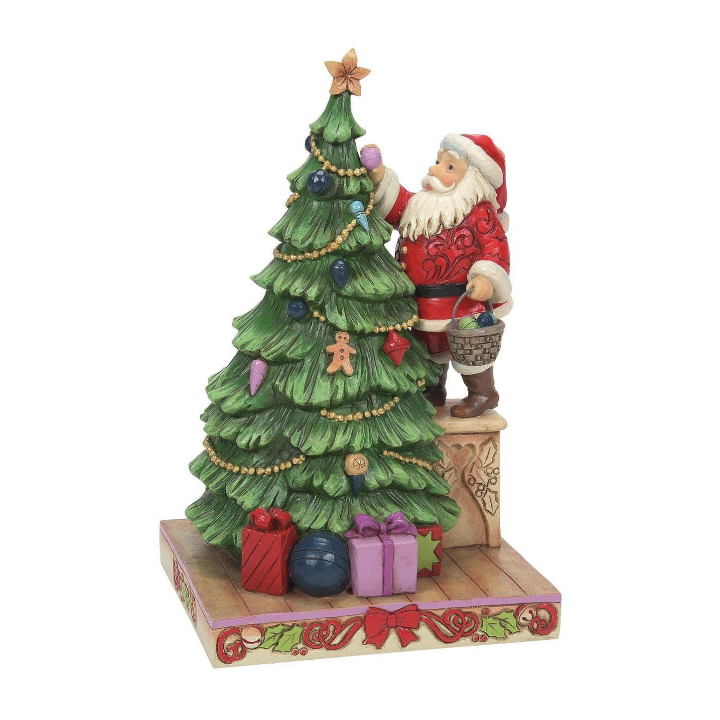 Santa - Decorating Tree - Heartwood Creek - JS