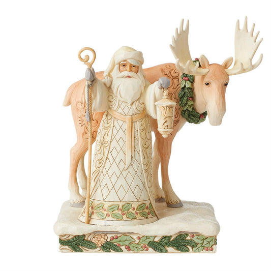 Santa with Moose - Woodland - JS