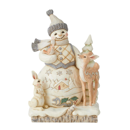 Snowman - Woodland - Deer and Rabbit - JS