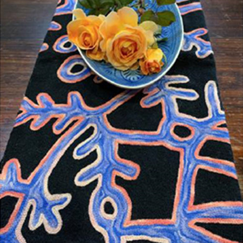 Table Runner- Wool Chainstitch (Artist: Theo Hudson)